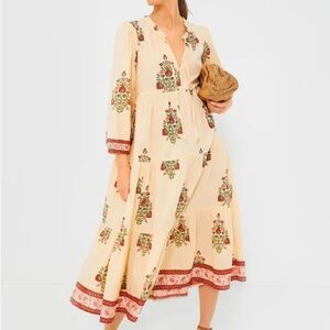 Tuckernuck Blush Chandelier Long Sleeve Salty Paloma Caftan NWT